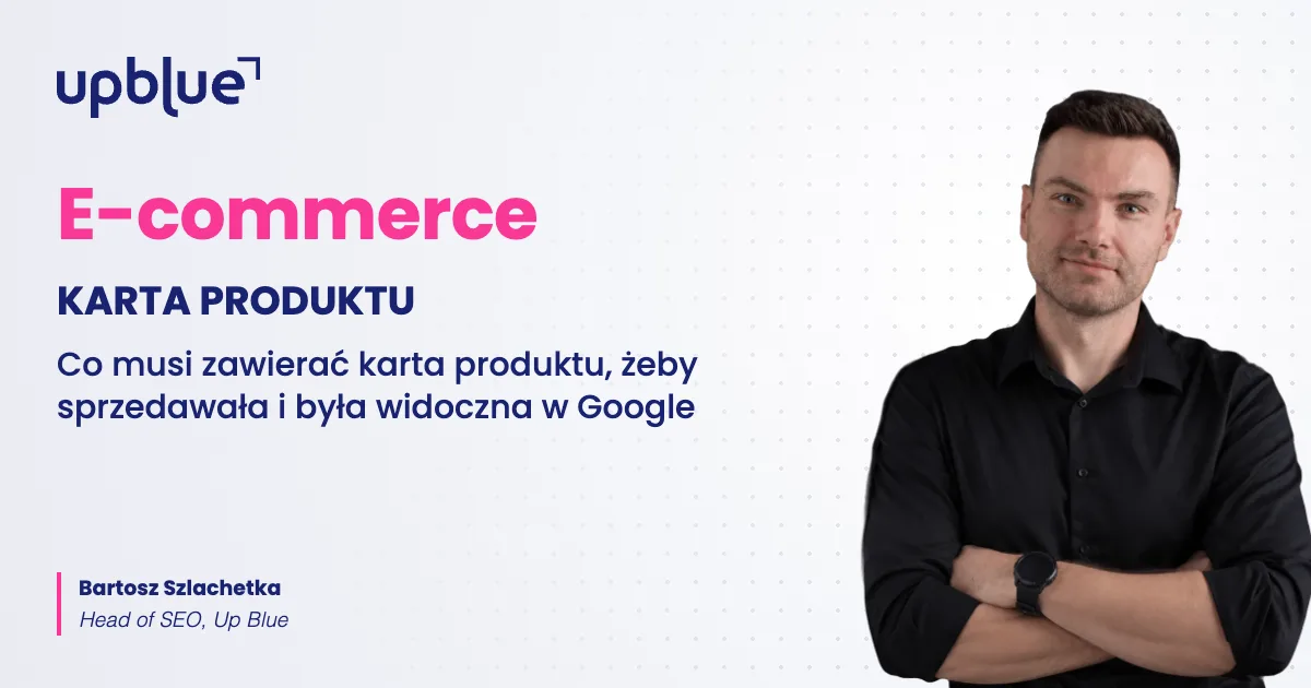 Karta produktu w sklepie internetowym - okładka poradnika, autor Bartosz Szlachetka, Up Blue