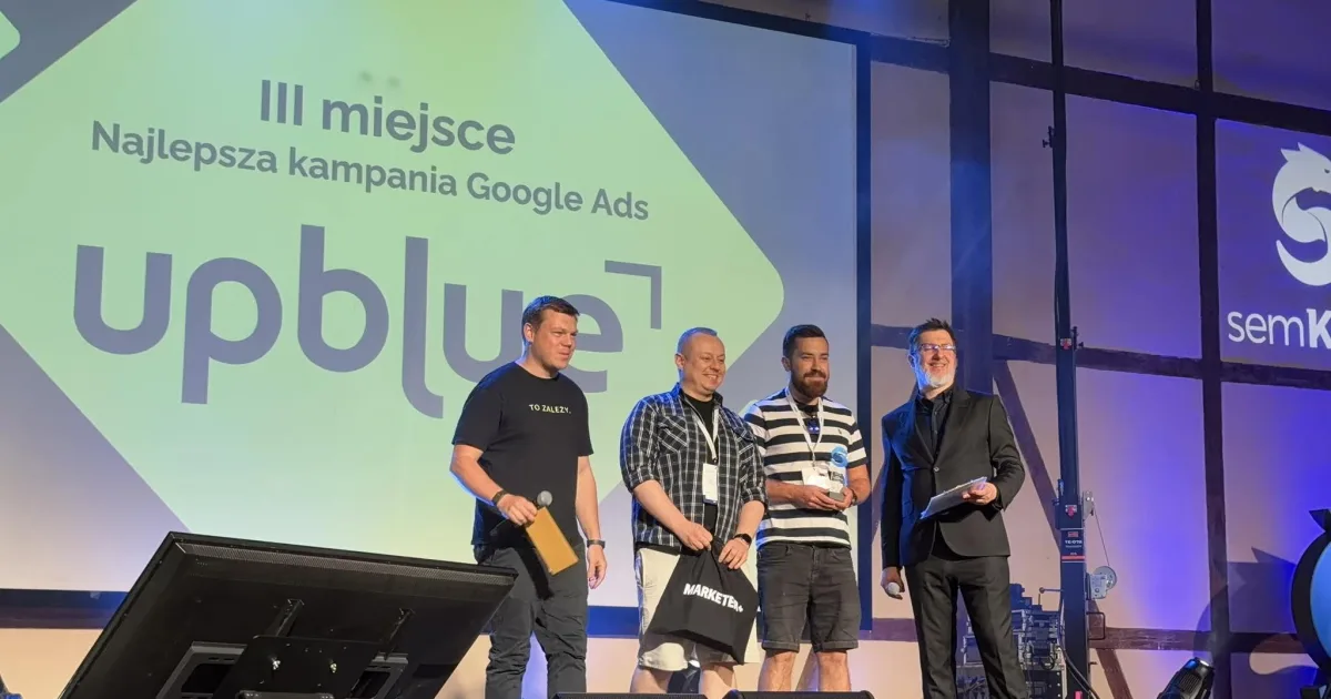 3. Platz für Up Blue bei den semKRK Awards 2026 - Google Ads Kampagne für karpiowegraty.pl höher bewertet als PLL LOT